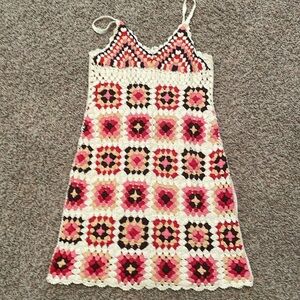 Granny square lined Lucky brand dress